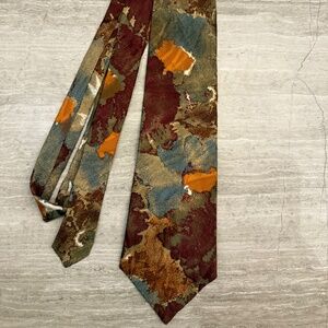 Damon 100% Silk Tie Extra Long Made in USA 64"